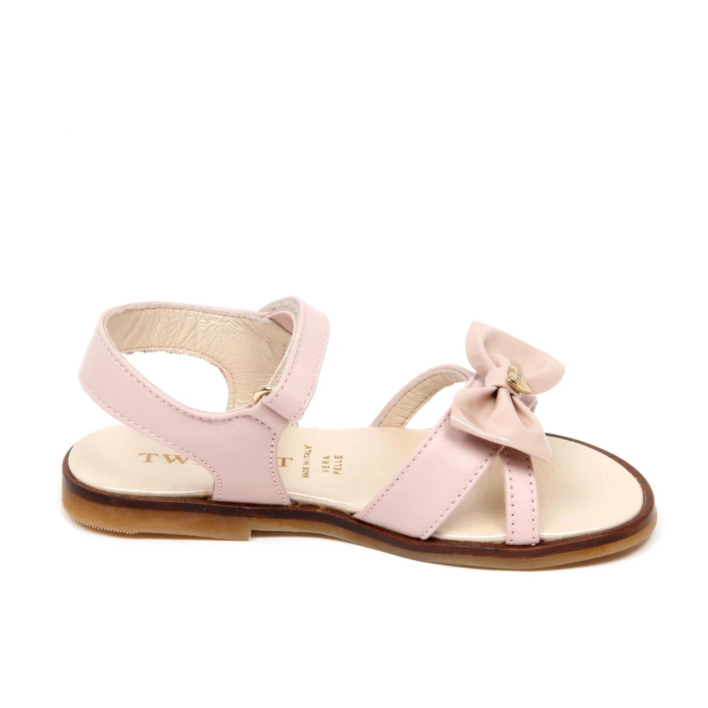 Twinset Girls Pink Kids Sandals, 26 Eu, Strappy Sandal Made In Italy