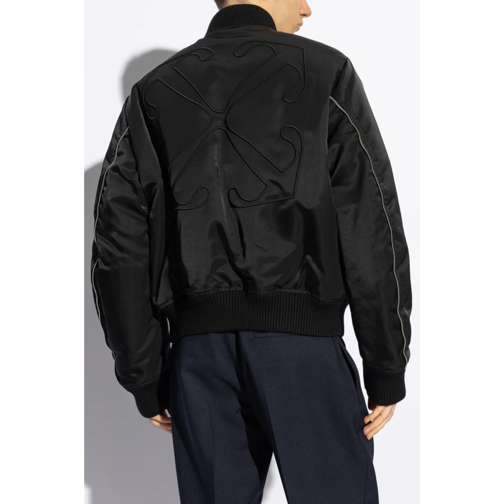 Off White Bomberjack Black Heren