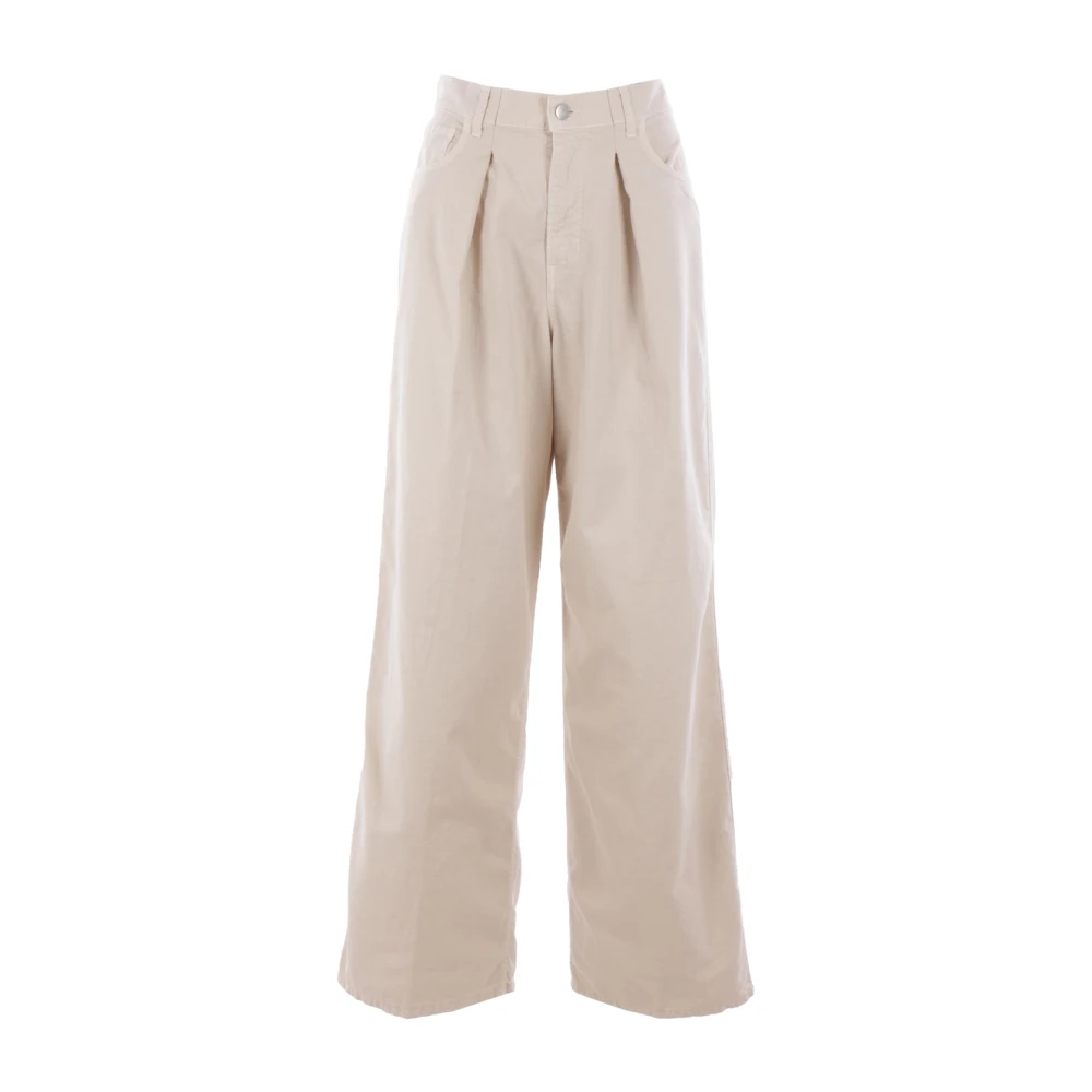 Haikure Palazzo Candy Wide Leg Jeans Beige Dames
