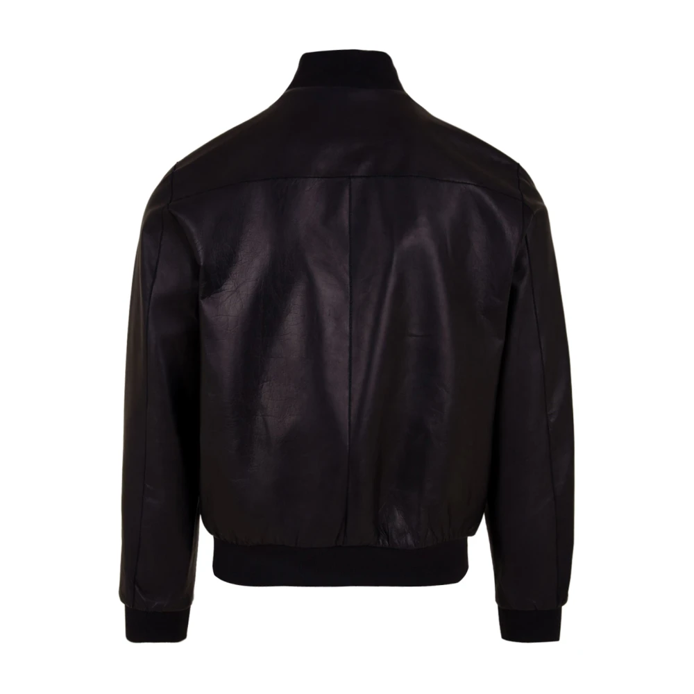 The Jack Leathers Blauwe Derek Seamless Leren Jas Blue Heren