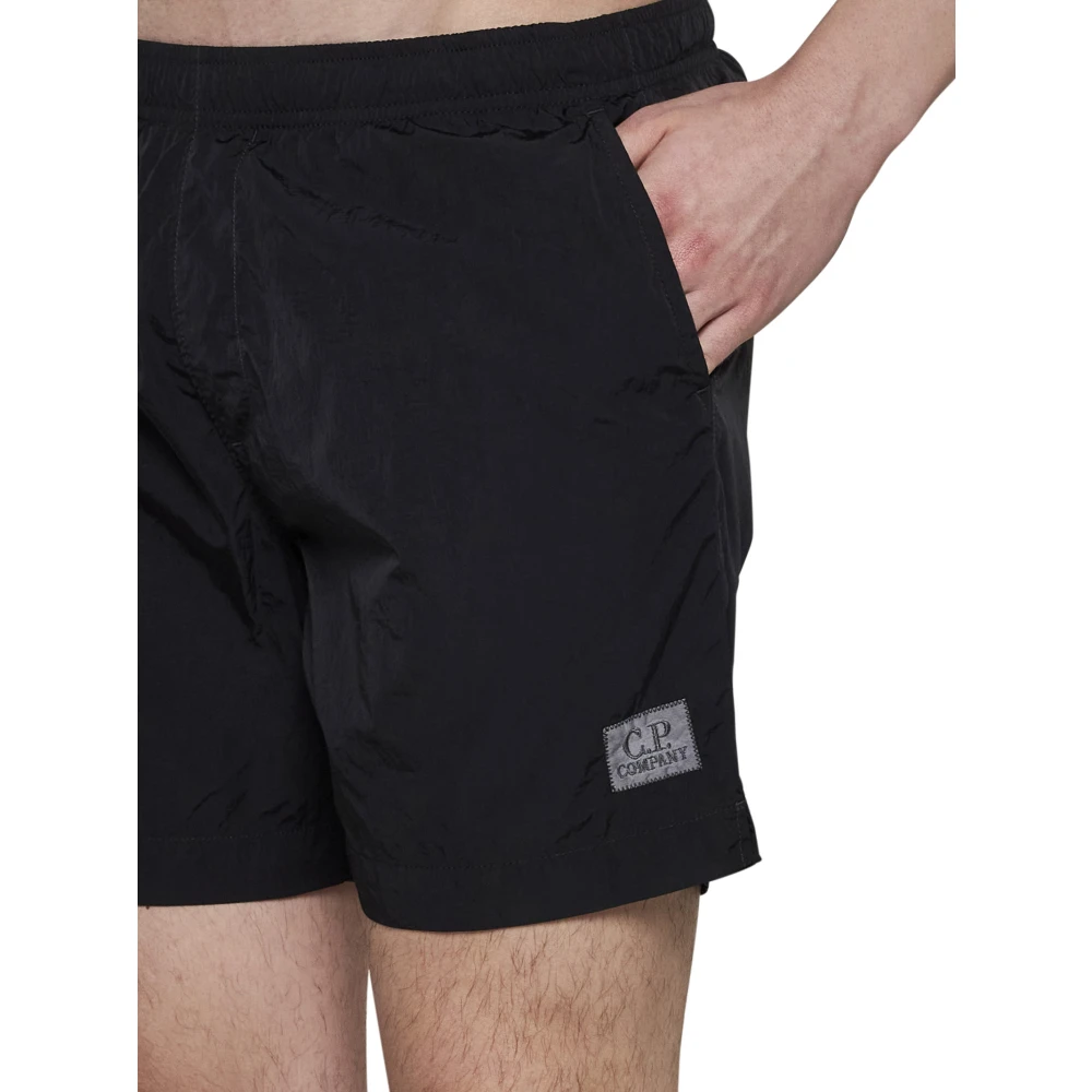 C.P. Company Zwart zee kleding met logo patch Black Heren