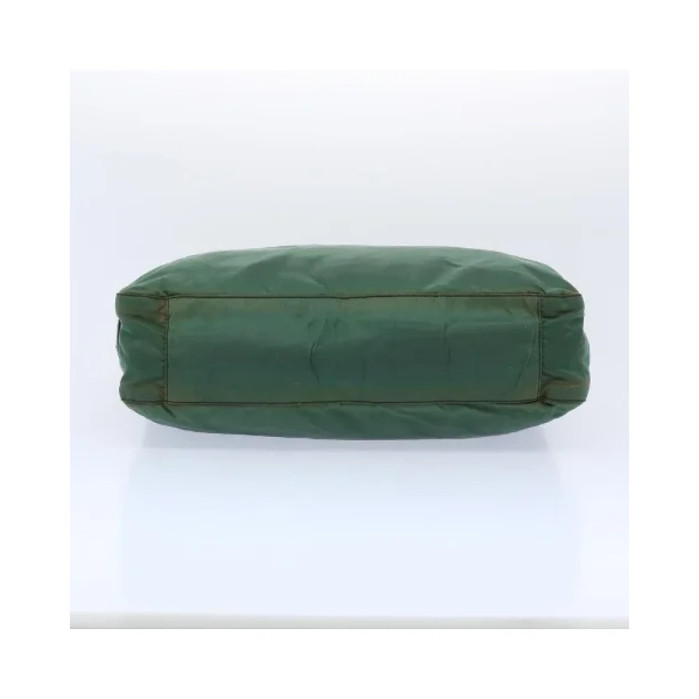Prada Vintage Pre-owned Nylon prada-bags Green Dames