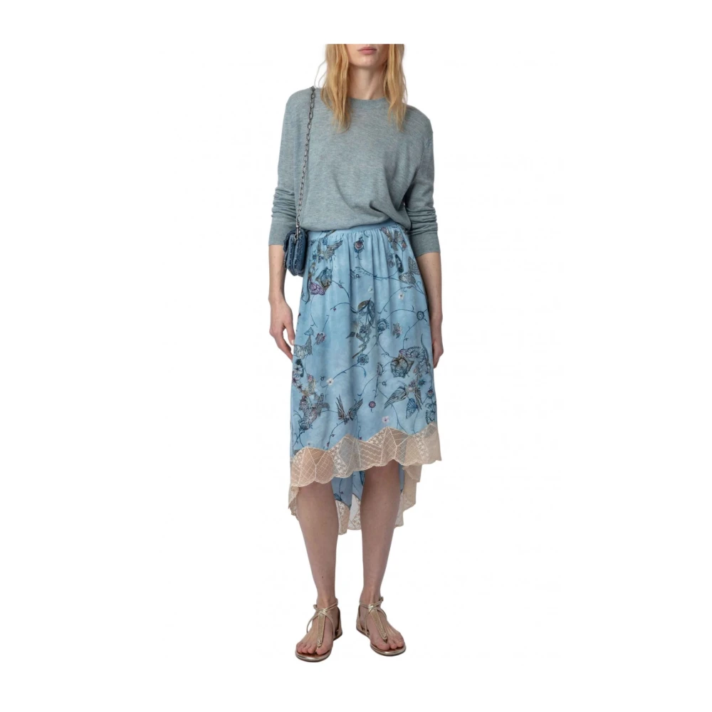 Zadig & Voltaire Elegante Zwarte Rok Multicolor Dames