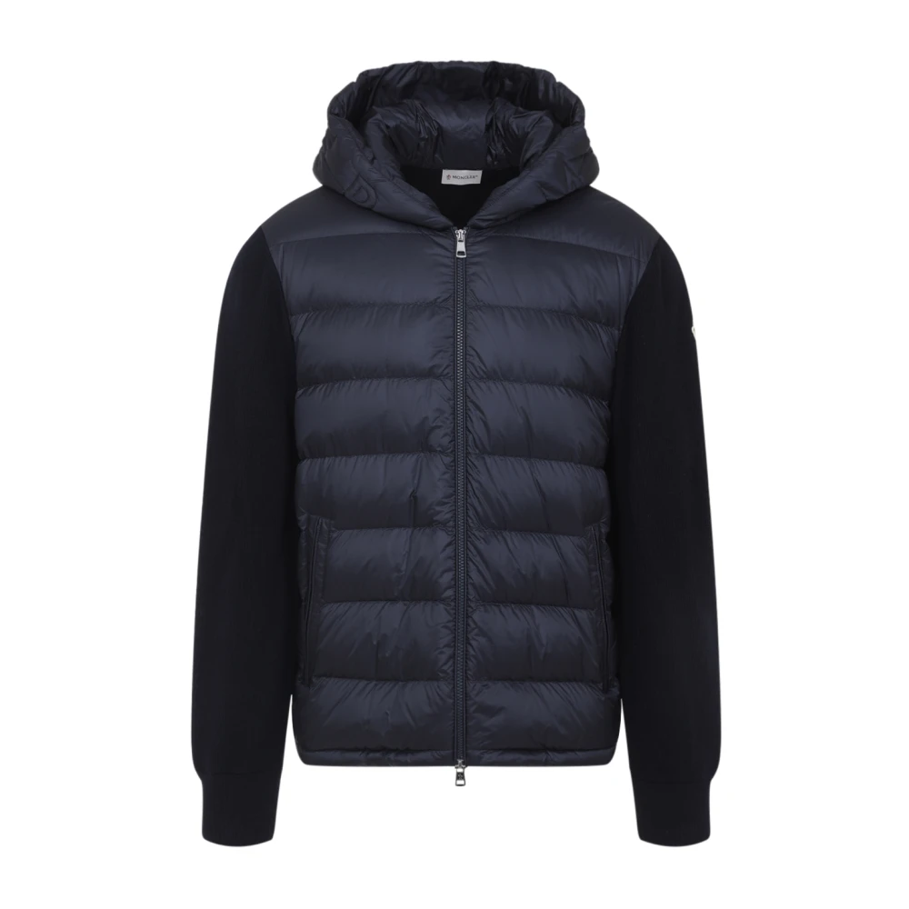 Moncler , Winter Jackets, Male, Blue, M, Blue Jumper For Men Aw25