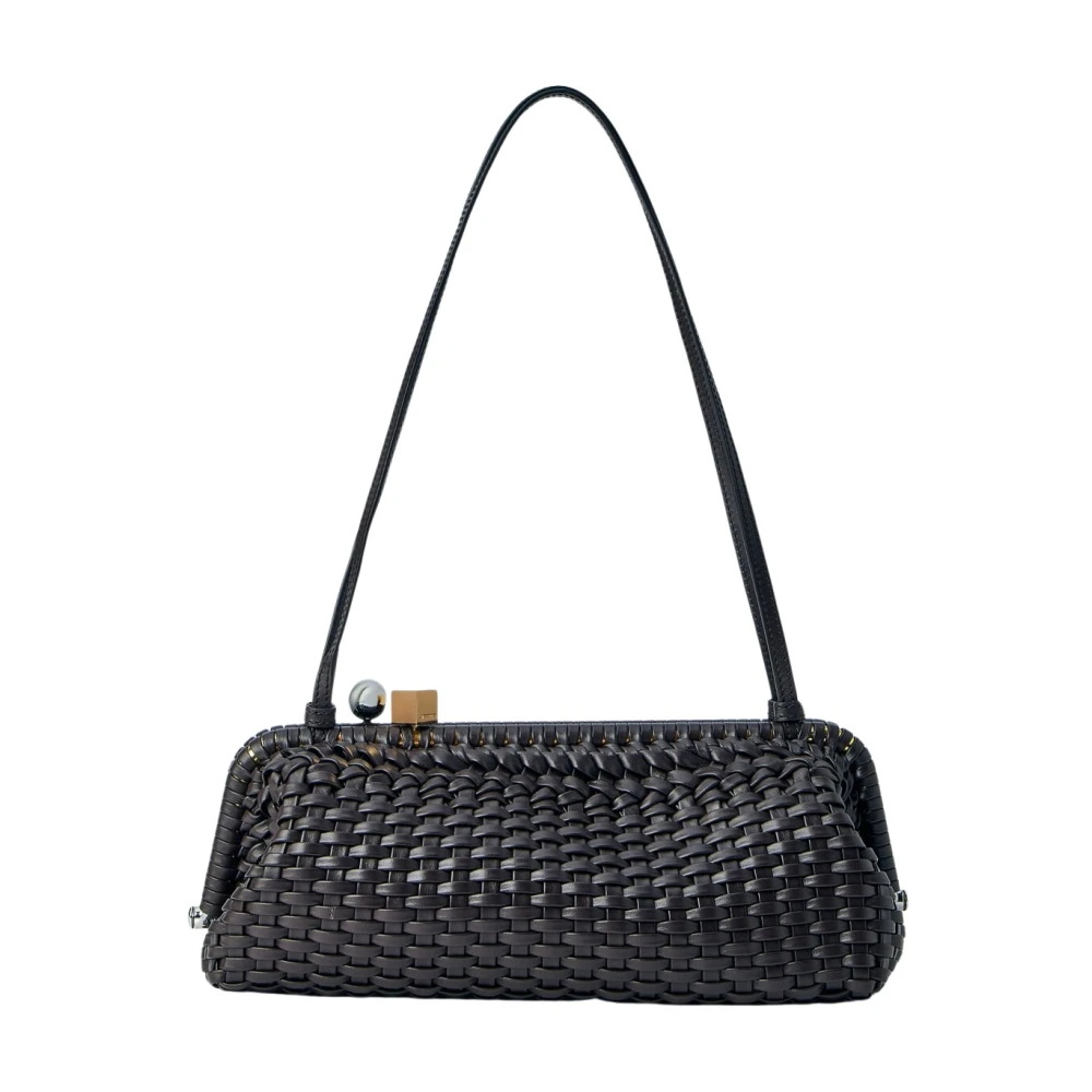Jacquemus Brown Shoulder Bags, Female, One Size, La Grande Pochette Salon