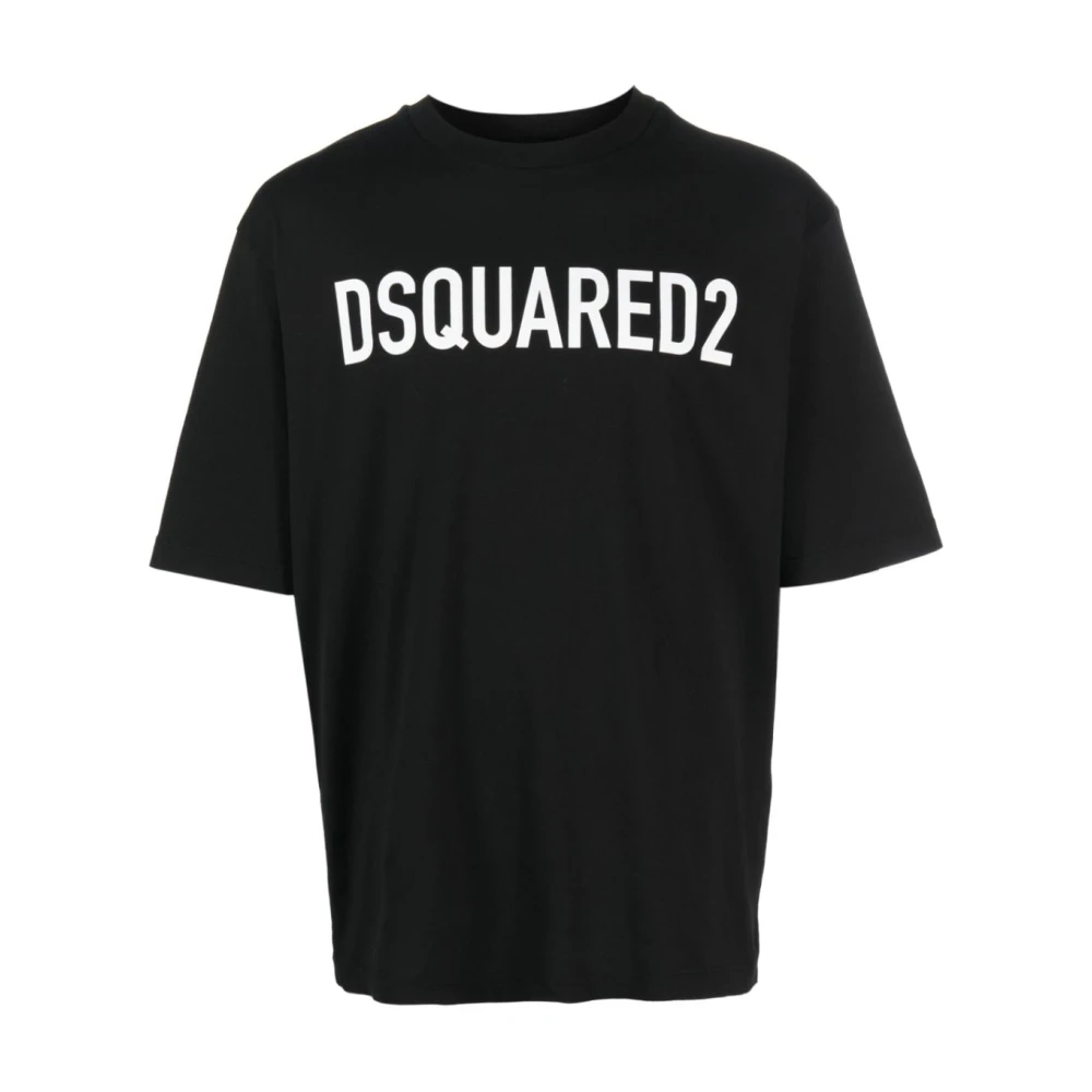 Dsquared2 Zwarte T-shirts & Polos voor heren Aw23 Black Heren