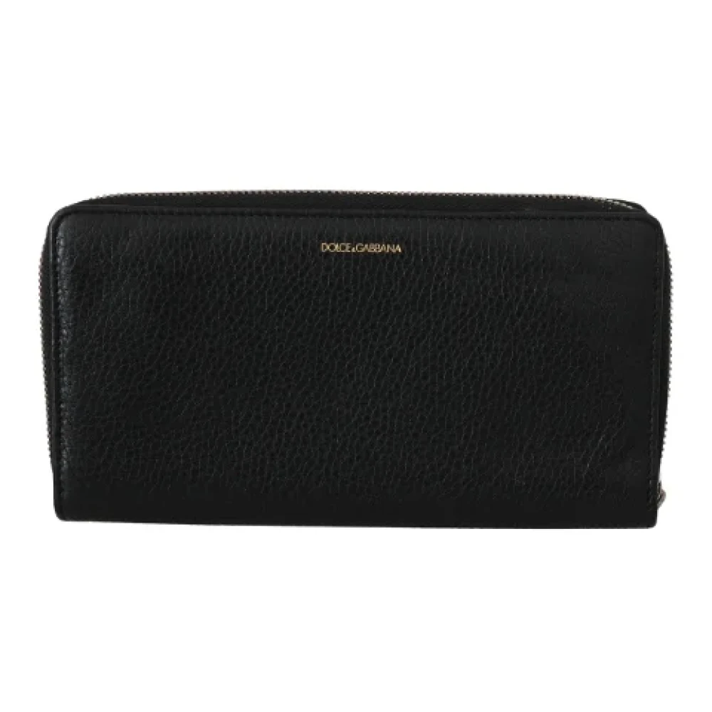 Dolce & Gabbana Pre-owned Leather wallets Black Dames