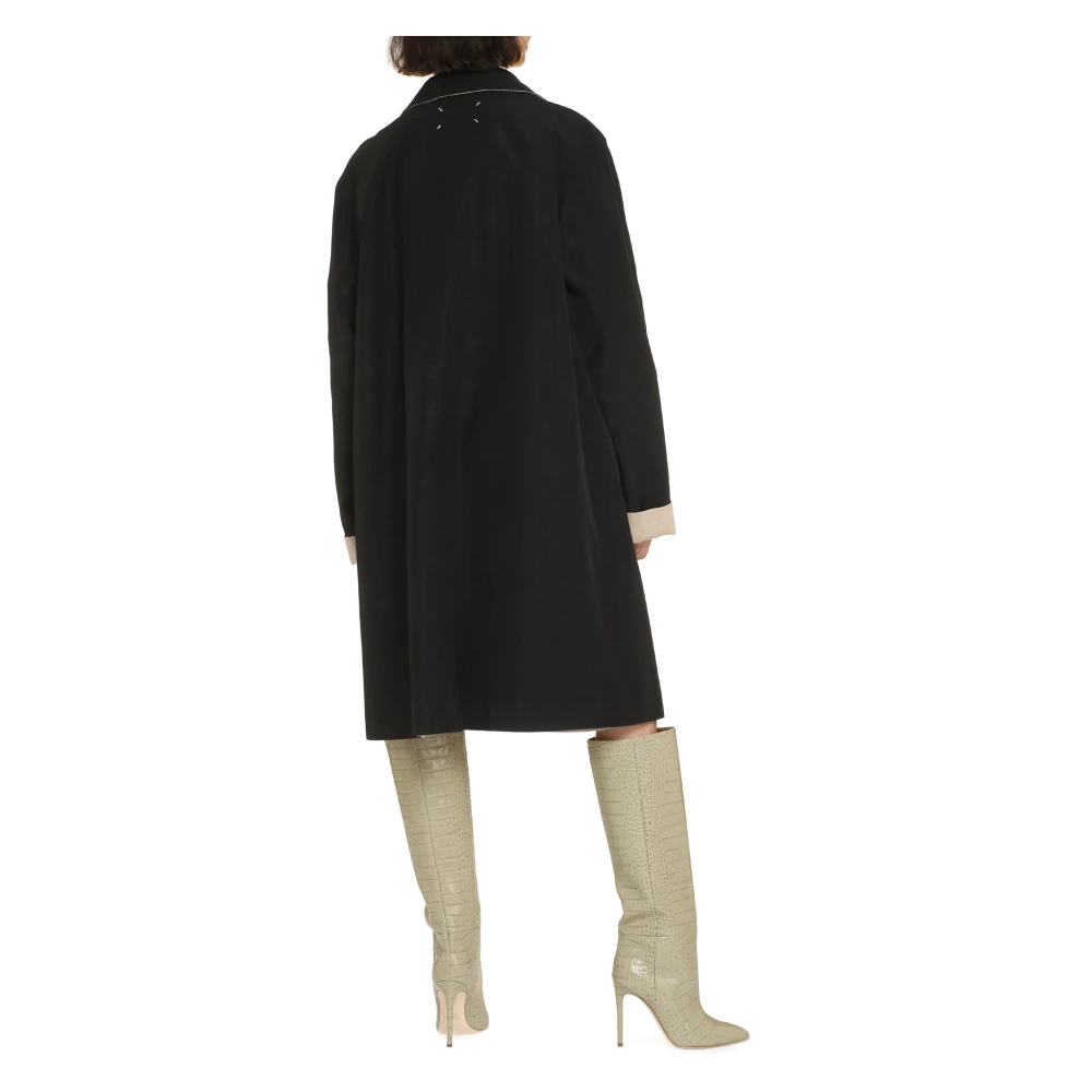 Maison Margiela Omkeerbare trenchcoat Black Dames