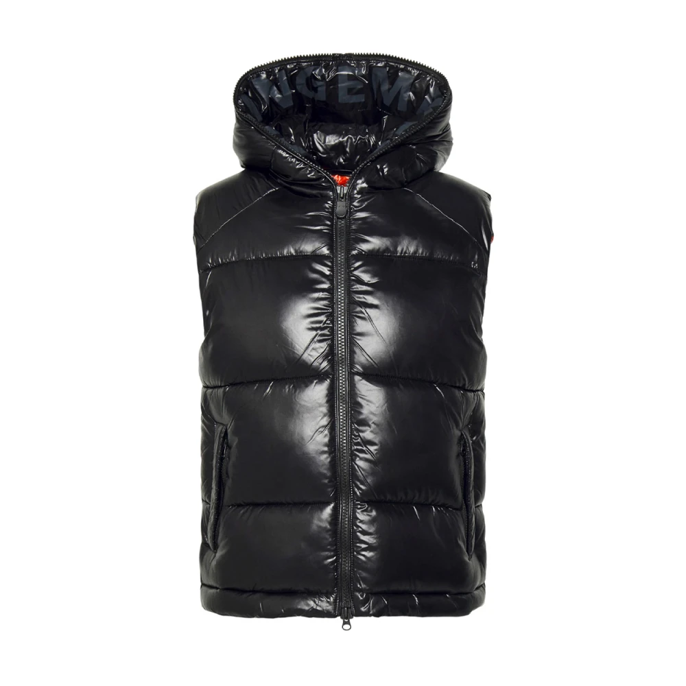 Save The Duck Zwarte Dexter Gewatteerde Vest Black Heren