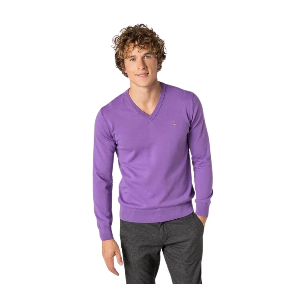 Knitwear > V-neck Knitwear - - Gant - Modalova