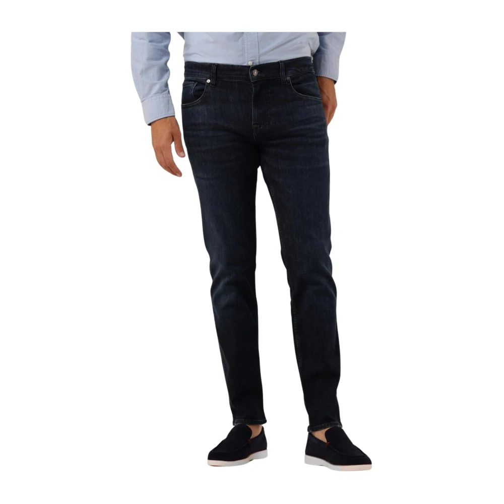 7 For All Mankind Slim Fit Jeans Donkerblauw Blue Heren