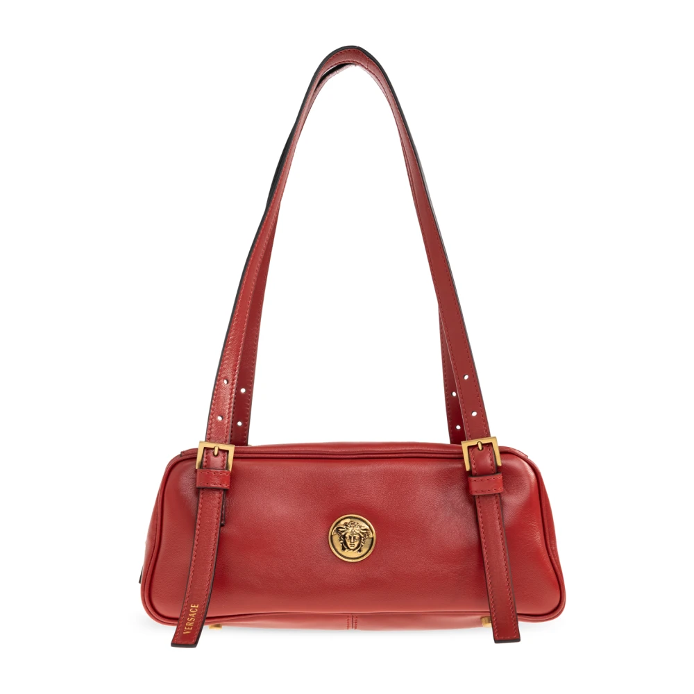 Versace Red Small Shoulder Bag With Medusa Head - Female - Shoulder Bags - One Size - Bags