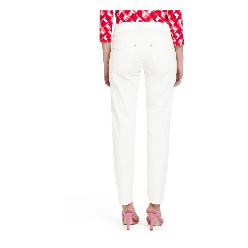 Betty Barclay Slim Fit Casual Jeans met lage taille White Dames