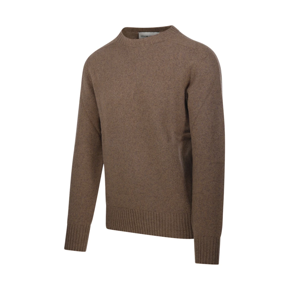 Officine Générale Sepia Clay Seamless Sweater Brown Heren