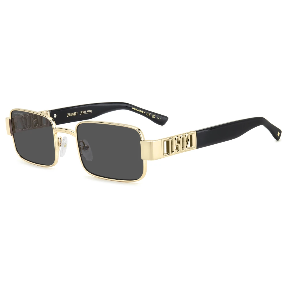 Dsquared2 Men's Yellow Sunglasses, 54 Mm, Stylish Sunglasses Black Frame
