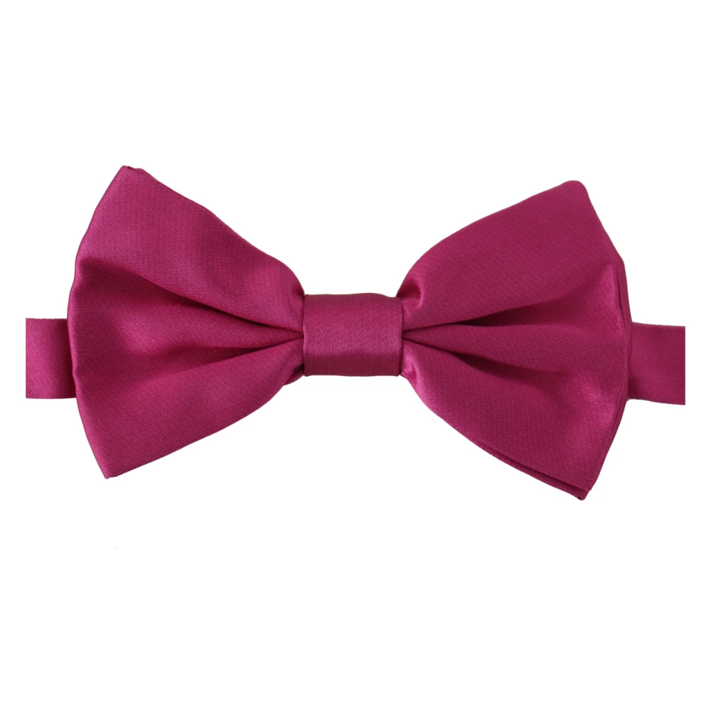 Dolce & Gabbana Uomo Rosa - Fiocco Papillon In Seta Regolabile - Accessories - One Size