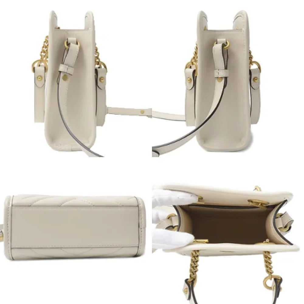 Gucci Vintage Pre-owned Fabric handbags White Dames