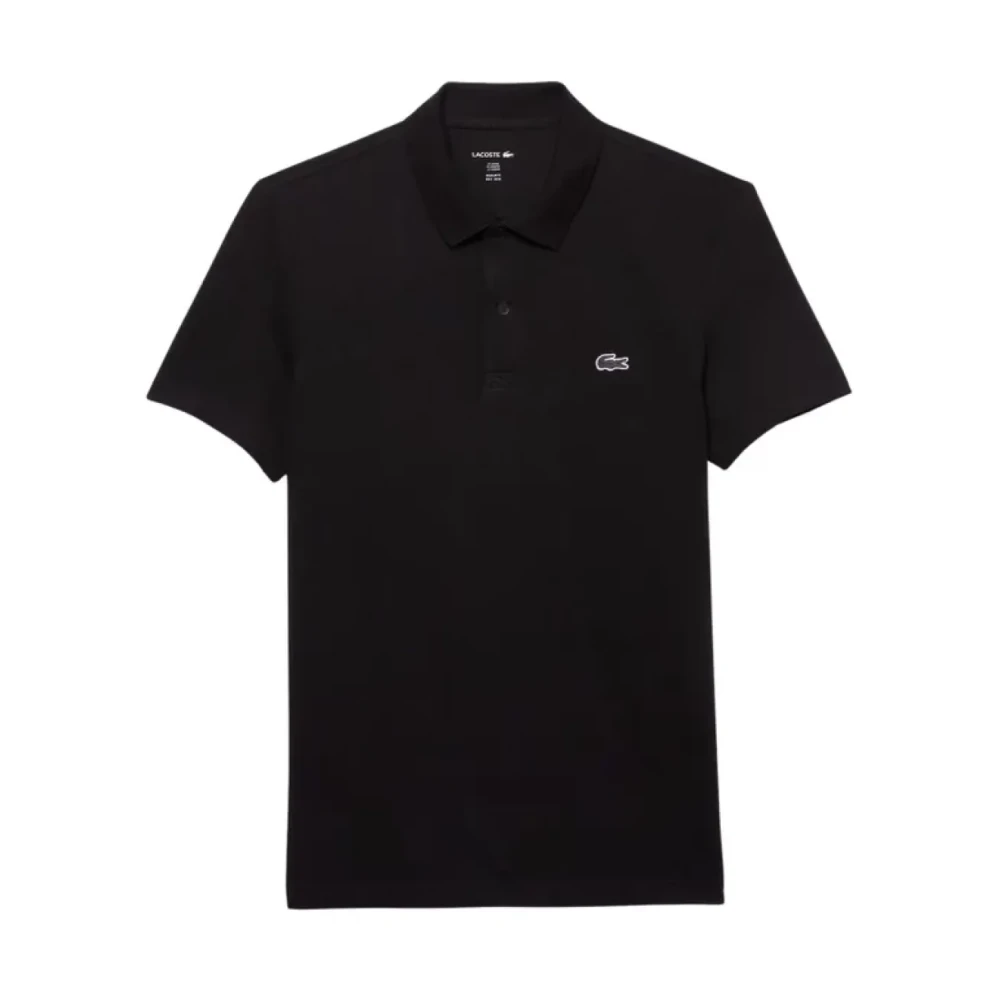 Lacoste Herr Svart Toppar Xl, Bomull, Bomull Logo Polo Skjorta