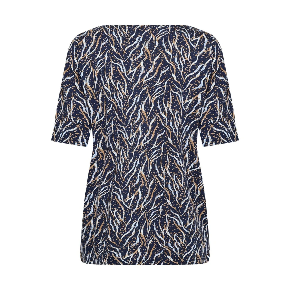 Soyaconcept Blauw AOP T-shirt met allover print Multicolor Dames
