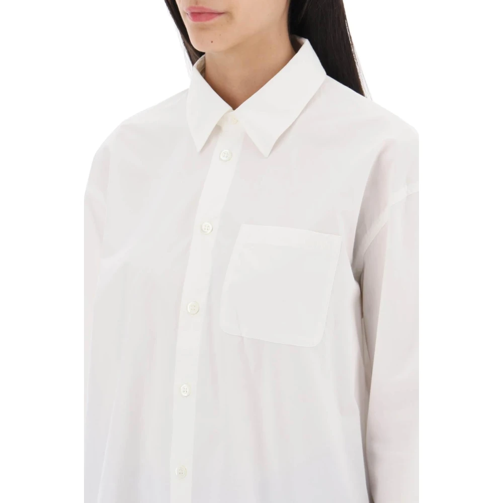 A.p.c. Ruimvallende Box Shirt White Dames