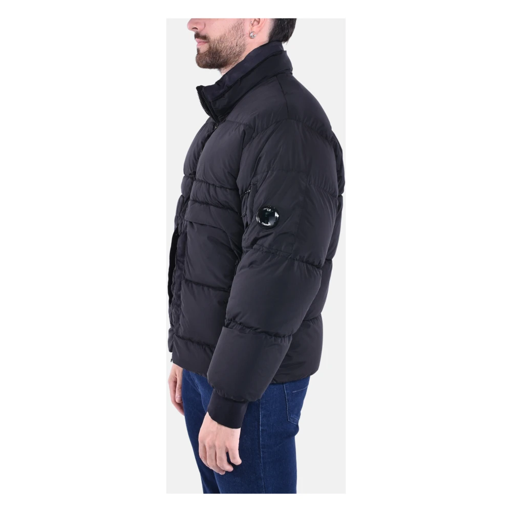 C.P. Company Korte Nycra-R jas met capuchon Black Heren