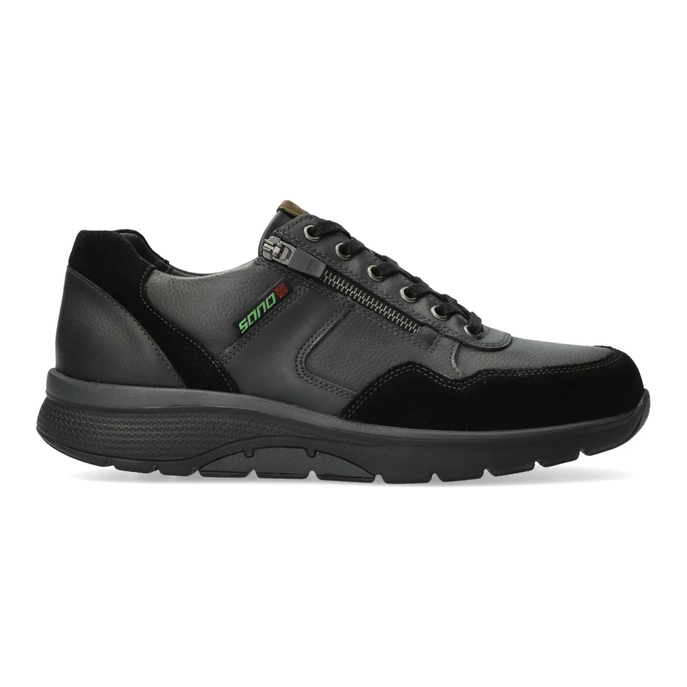 Mephisto Wijd-Fit Wandelsneaker Heren Schoenen Zwart