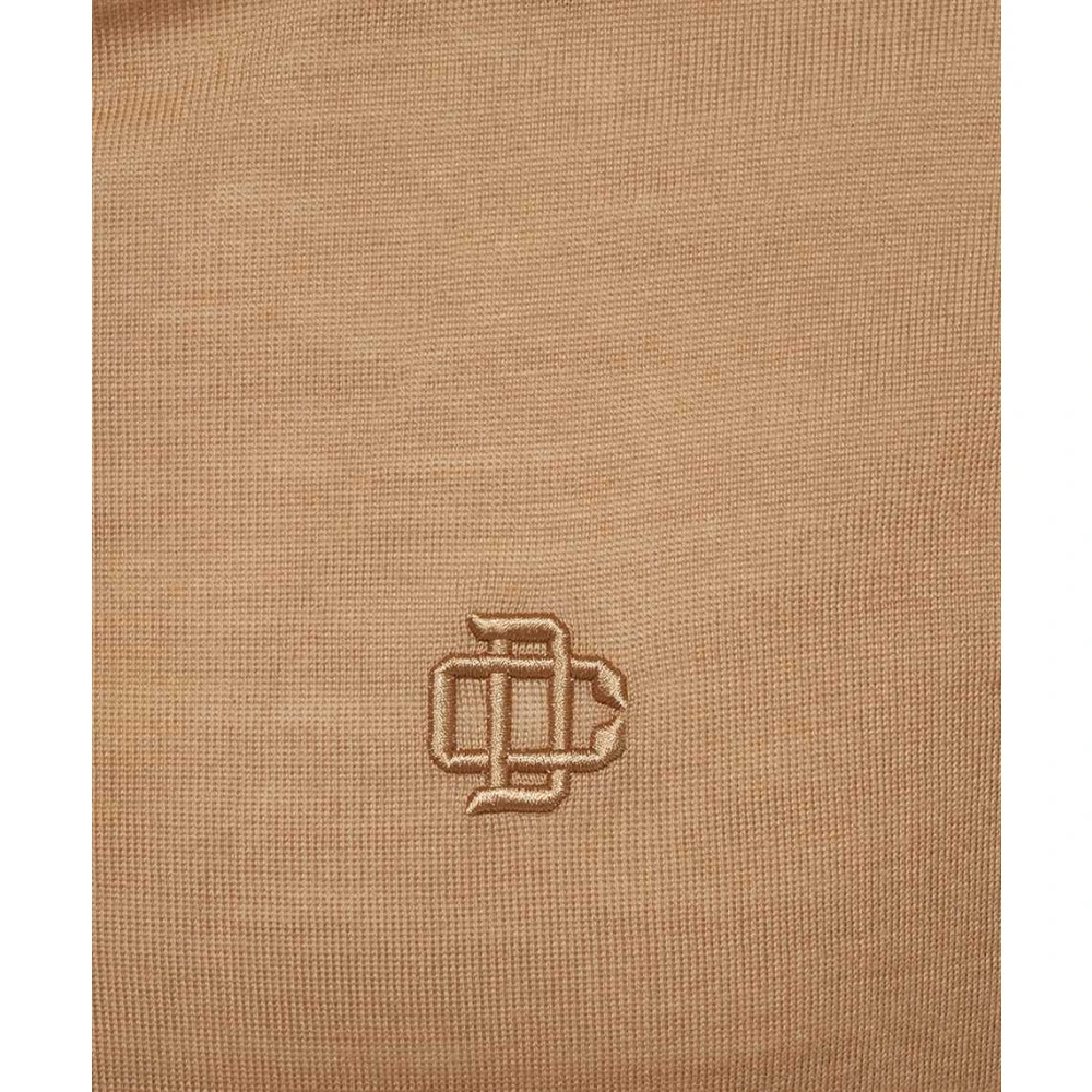 Dsquared2 Geribbelde crew-neck wollen trui Brown Heren