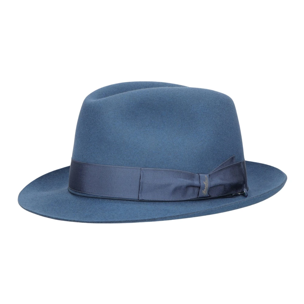 Borsalino Charlait Vilthoed met Kleine Rand Blue Heren