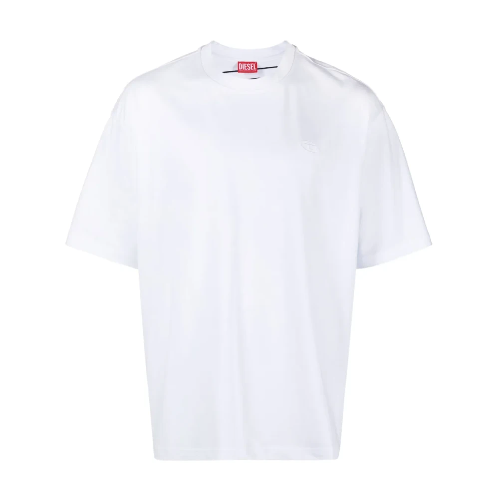 Diesel Men's White T-Boggy-Megoval-D - T-Shirts - L - Tops