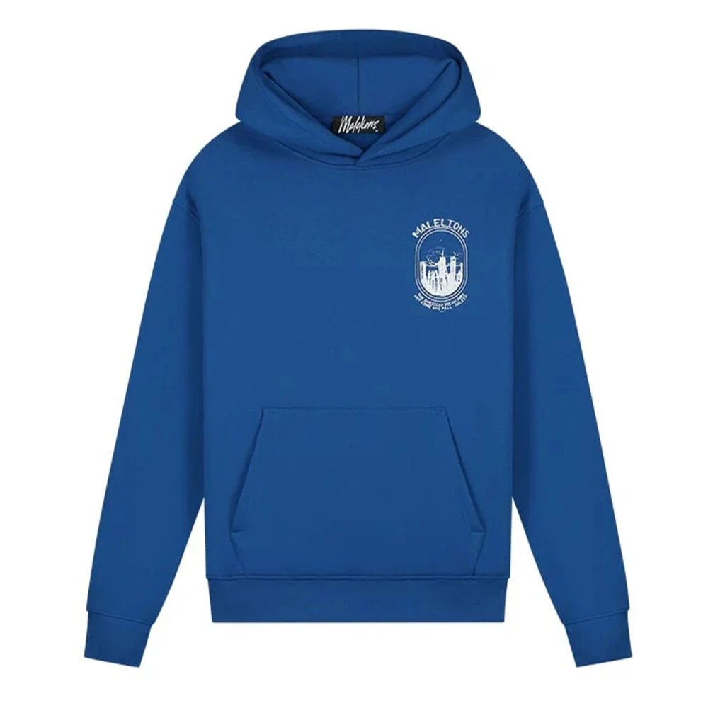 Malelions Hoodie in Kobaltblauw Herenlions Blue Heren