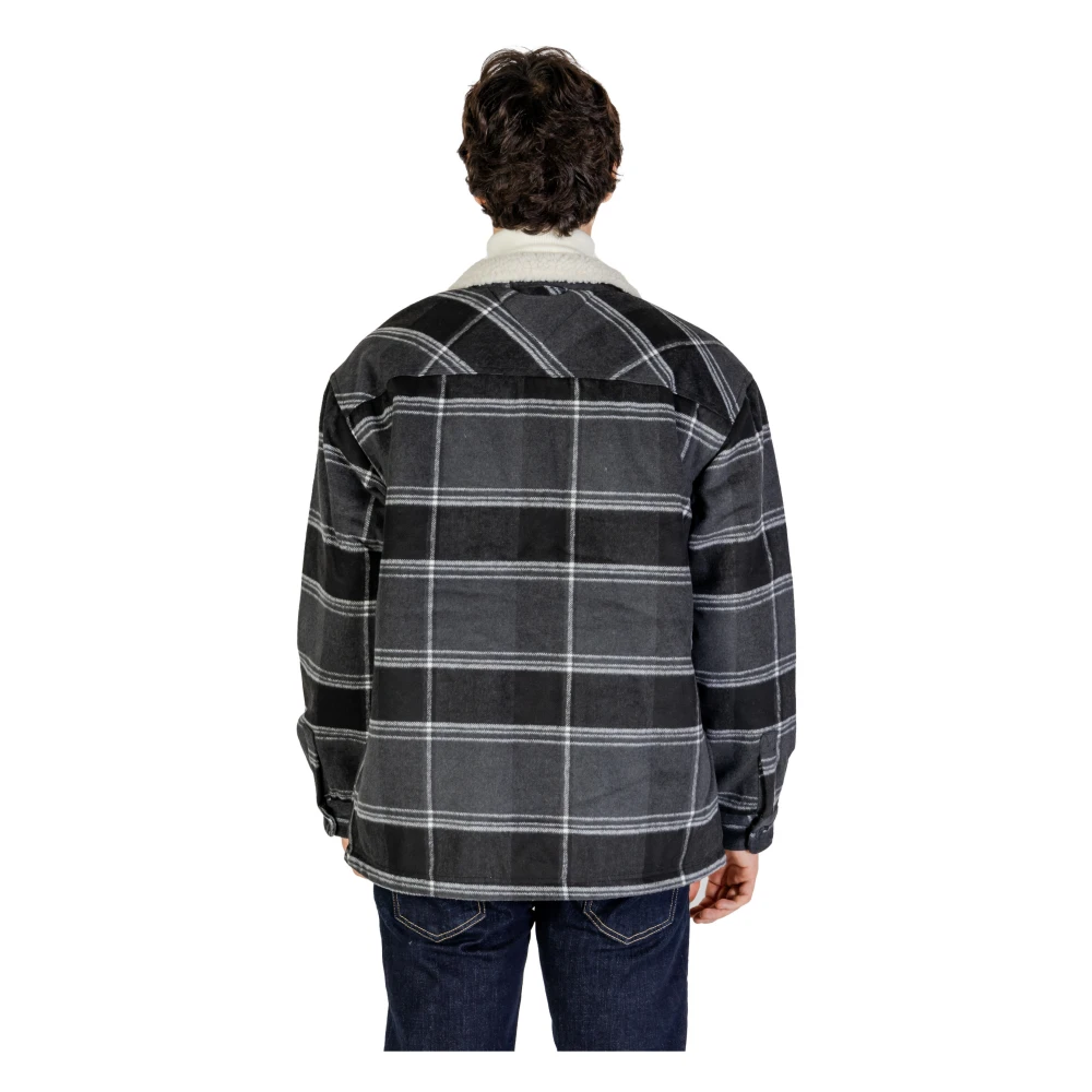 Tommy Jeans Geruite knoopjas met zakken Black Heren