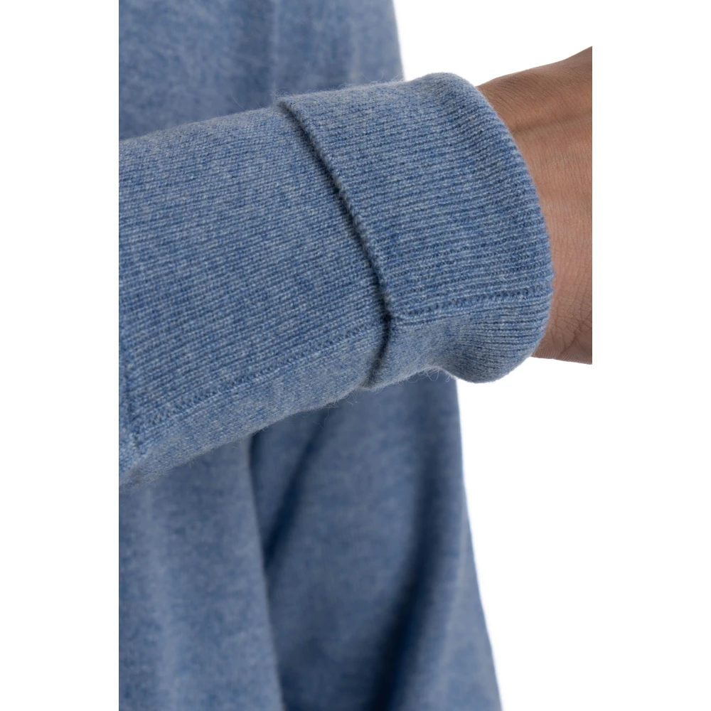 Ballantyne Heldere Blauwe Kasjmier Trui Winter Stijl Blue Heren