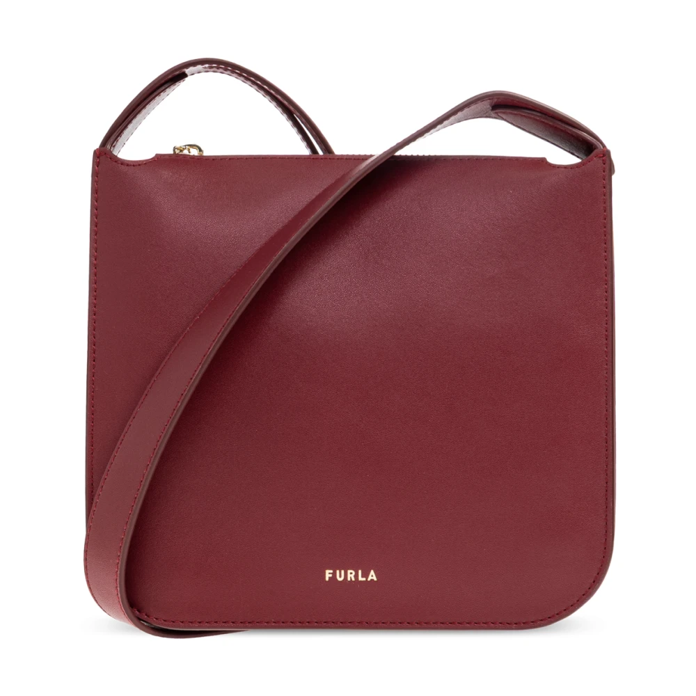 Furla Vrouw Rood Tassen Dames, One Size, Leer, Ava Kleine Schoudertas