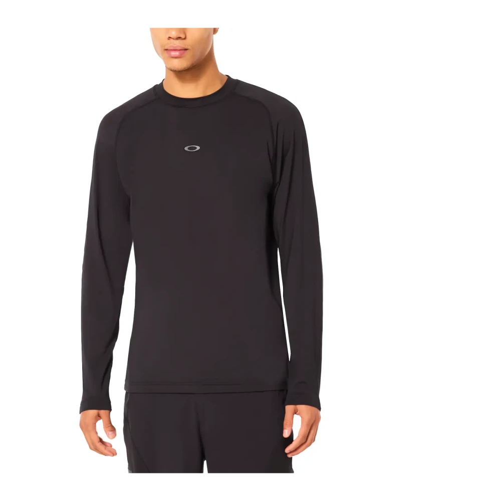Oakley Latitude Arc Longsleeve Minimalistische Stretch Top Black Heren