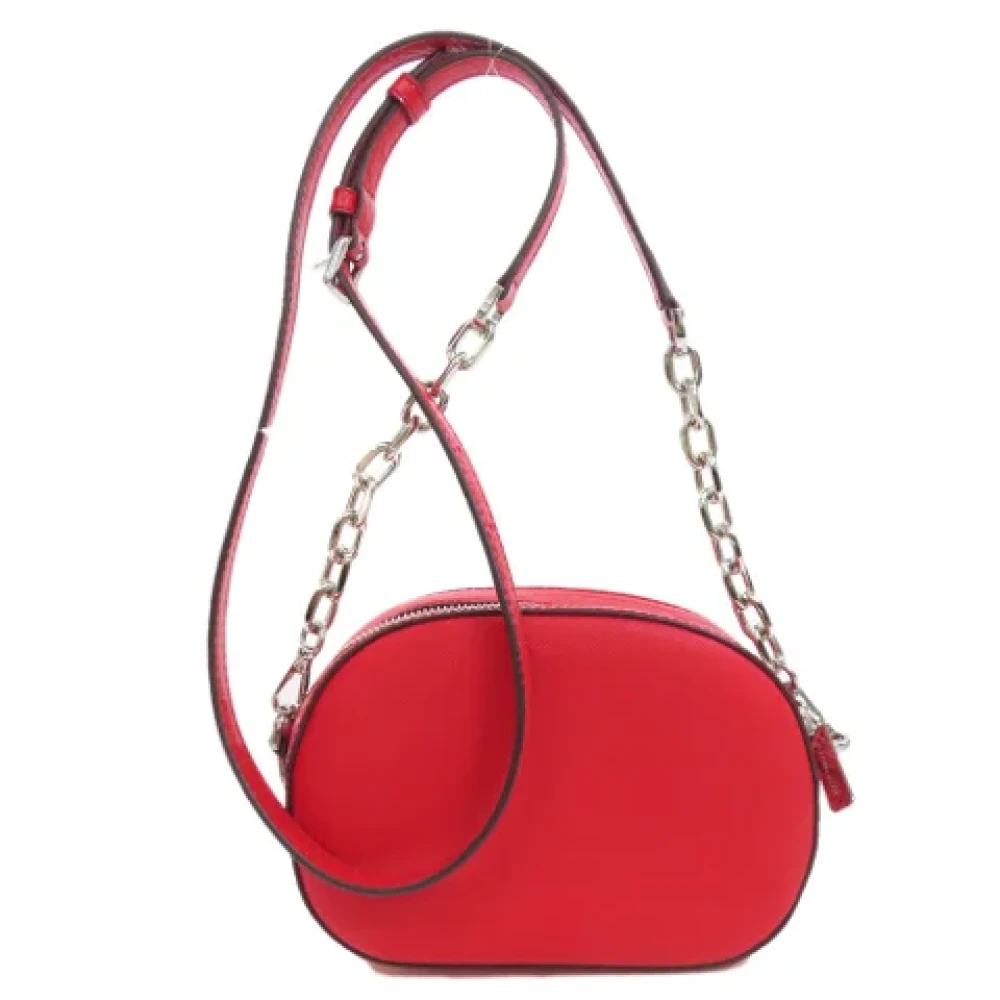 Michael Kors Pre-owned Leather shoulder-bags Red Dames