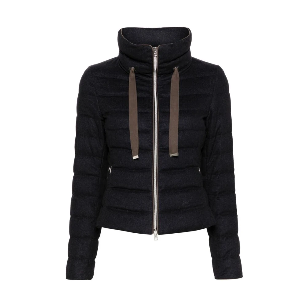 Herno Marineblauwe gewatteerde jas Blue Dames