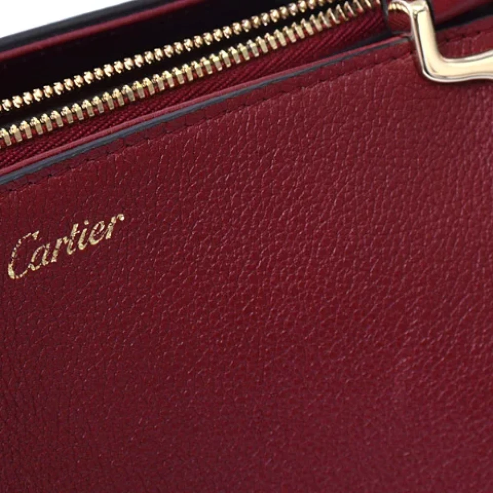 Cartier Vintage Pre-owned Leather handbags Brown Dames