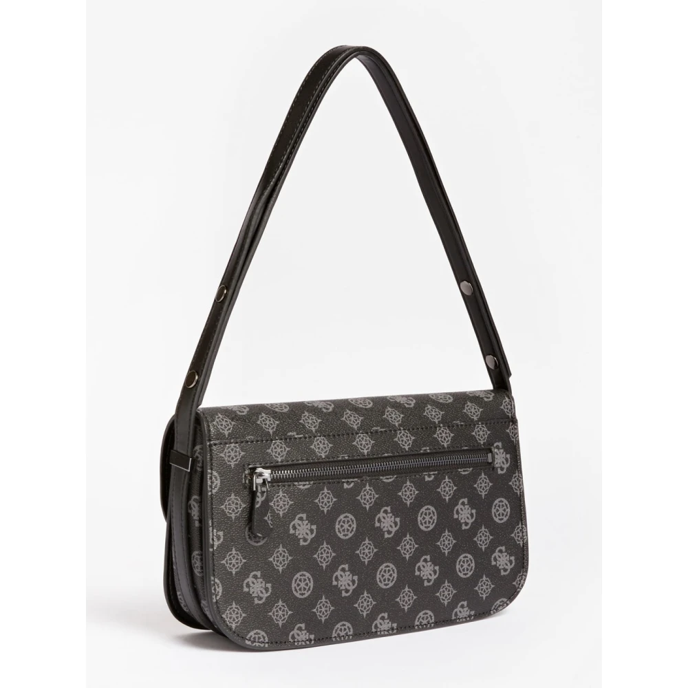 Guess Stijlvolle Schoudertas met Logoprint Black Dames