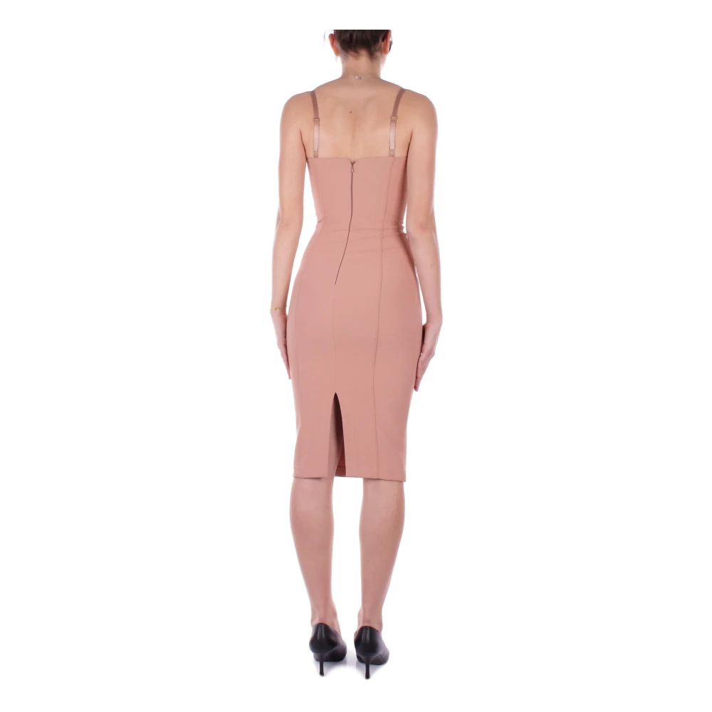 Elisabetta Franchi Stijlvolle Jurken met Ritssluiting Pink Dames