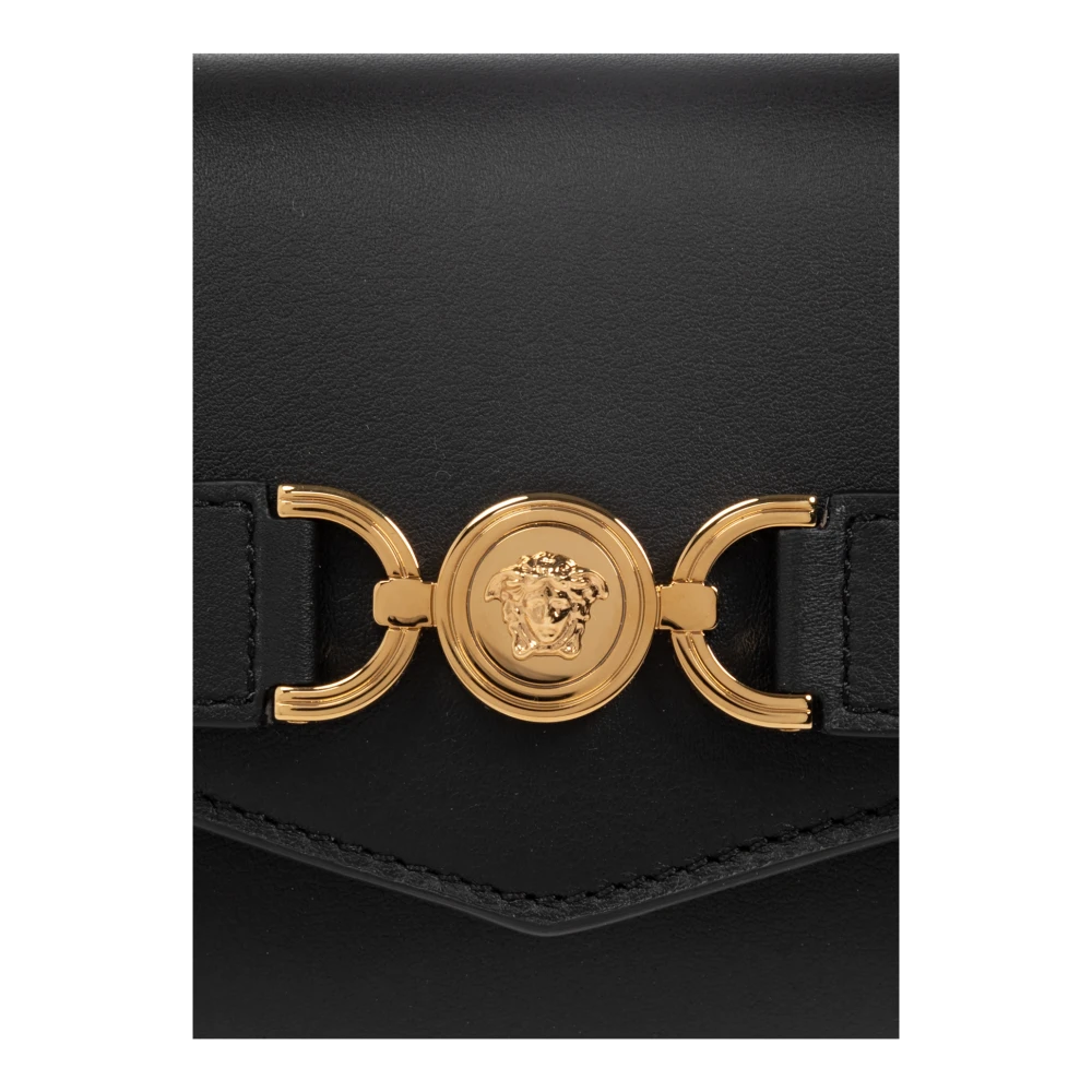Versace Portemonnee met logo Black Dames