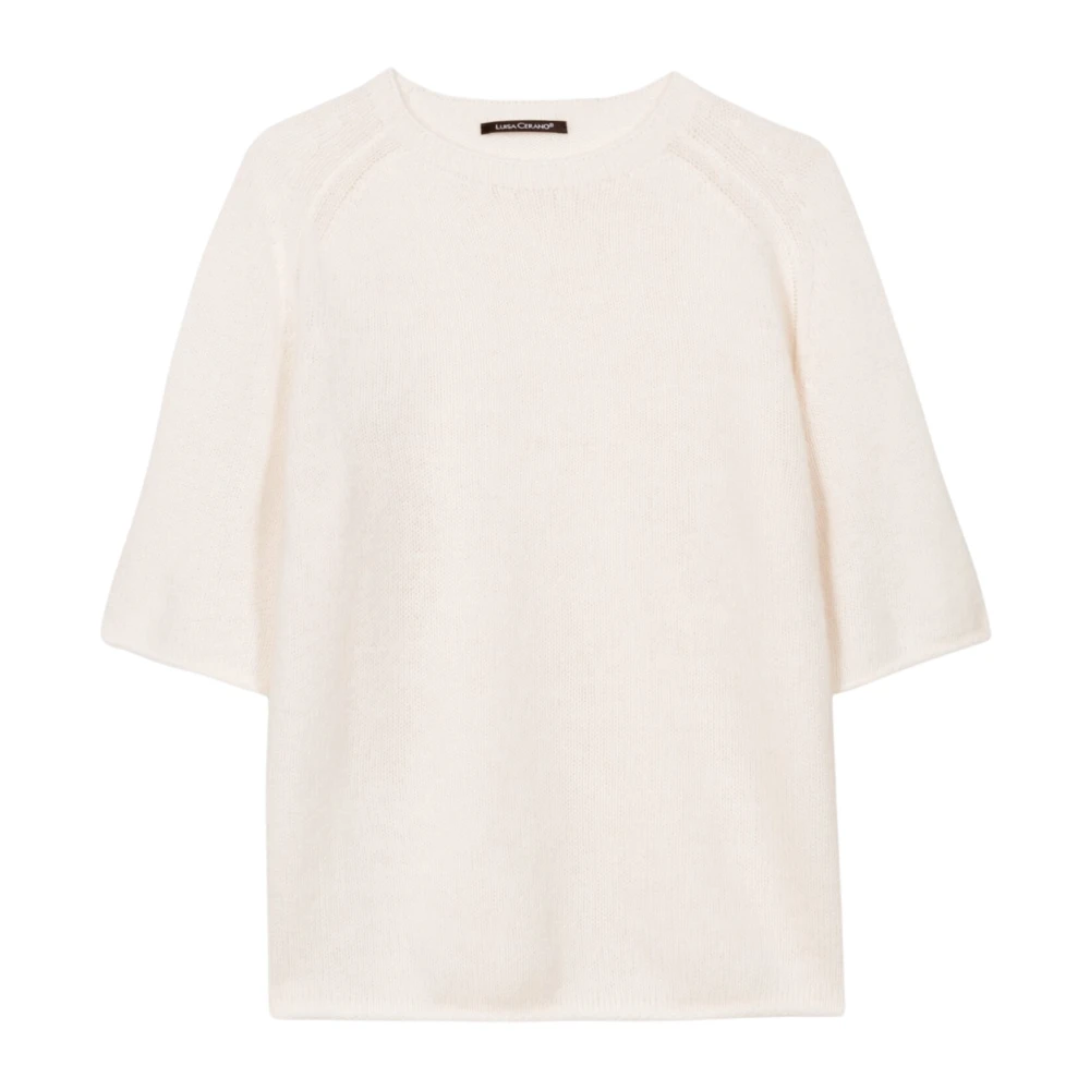 Luisa Cerano Women's Beige Cashmere-Blend Jumper - Round-Neck Knitwear - Xl - Knitwear