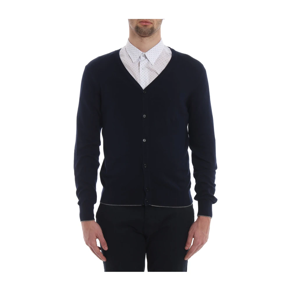 Fay Cardigan Blue Heren
