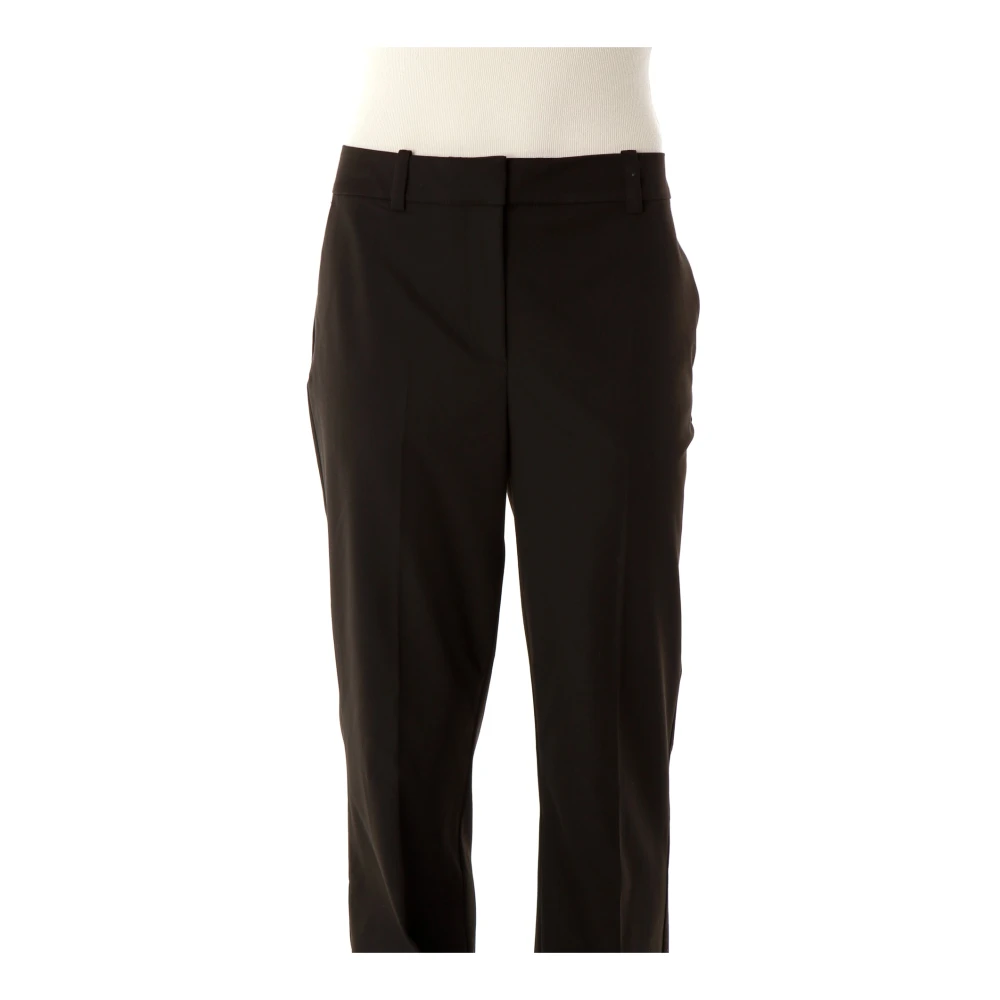 Samsøe Klassieke broek met zakken en plooien Black Dames