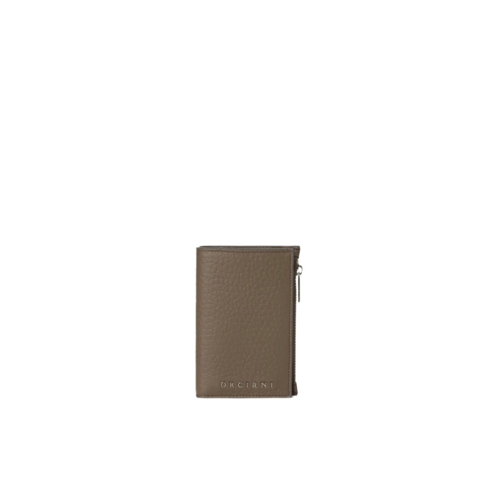 Orciani Mjuk läderplånbok med RFID-skydd Brown, Dam