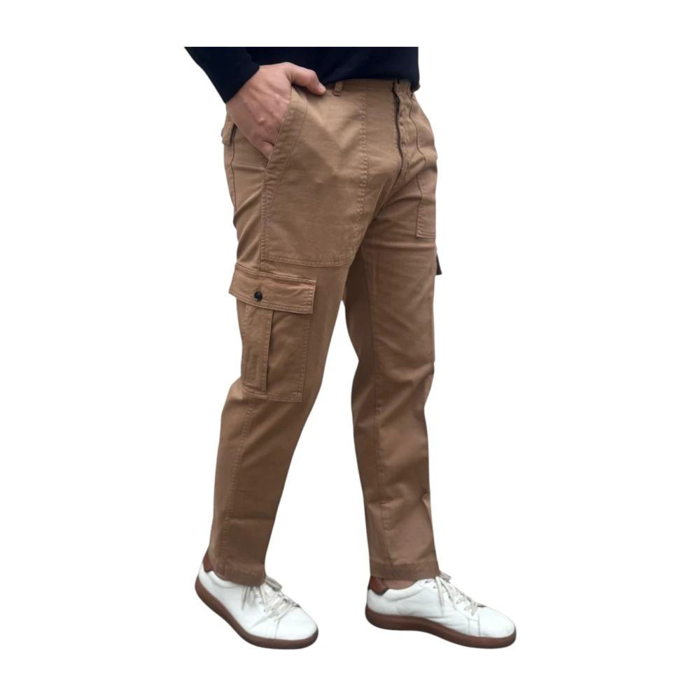 Liu Jo Katoenmix Stijlvolle Broek Brown Heren