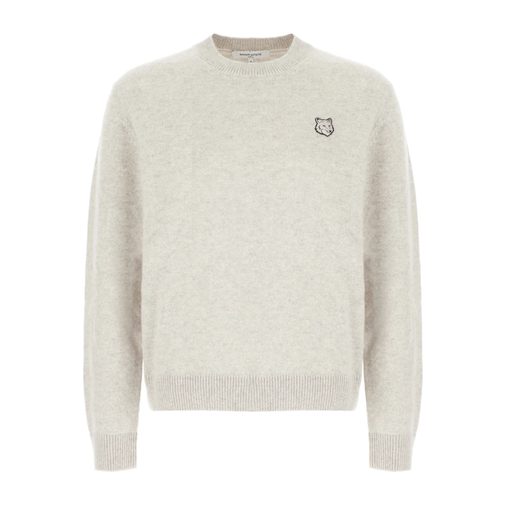 Maison Kitsuné Stijlvolle Gebreide Collectie Gray Heren