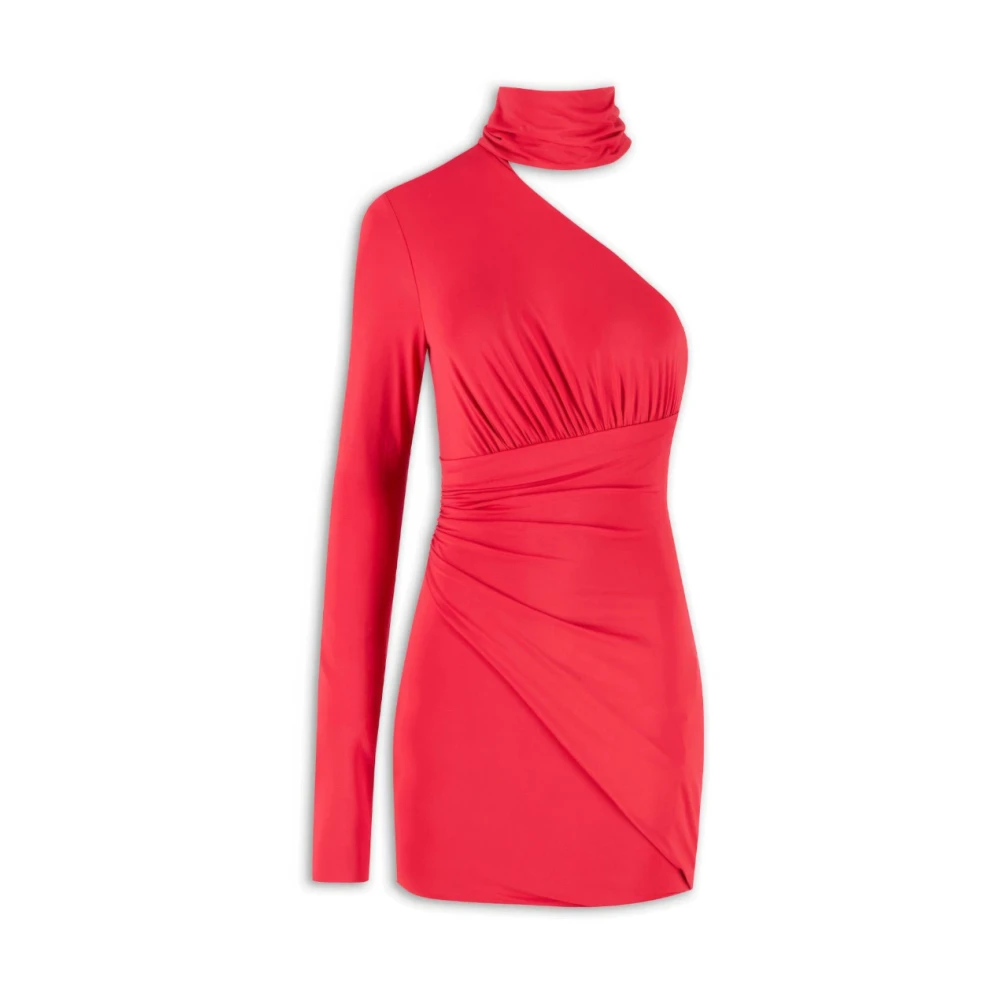 Aniye By Rode One-Shoulder Mini Lycra Jurk Red Dames