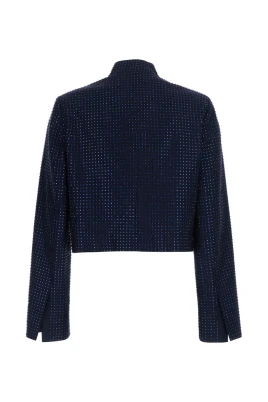 Blazer med pärlor i två knappar