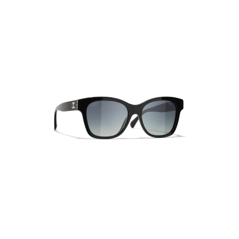 Chanel Women's Black Sunglasses, 54 Mm, Square Sunglasses