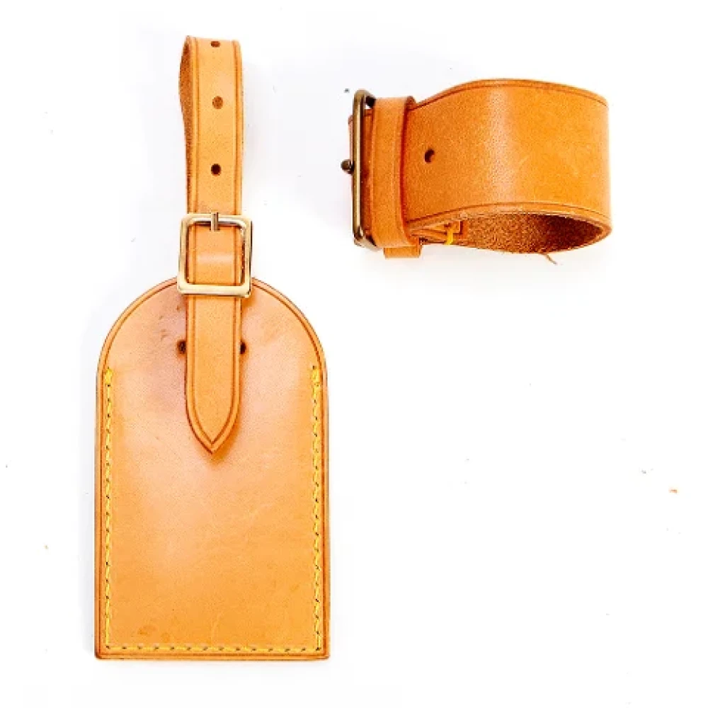 Louis Vuitton Vintage Pre-owned Leather home-office Brown Dames